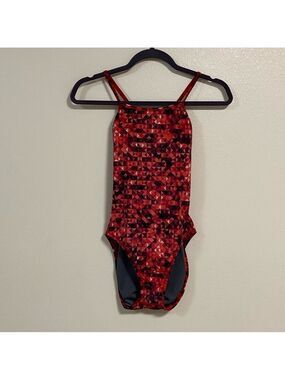 Speedo Swimsuit Women’s Size 30 Small Nano Fracture Flyback Swimsuit one piece